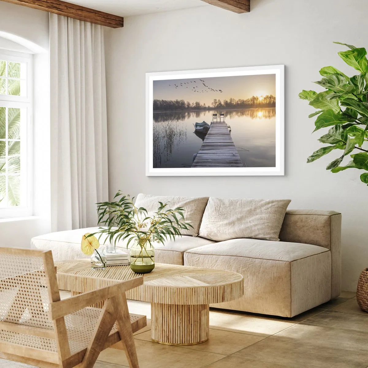 Affisch i vit ram - Kommer tillbaka om en viss tid - 40x30 cm