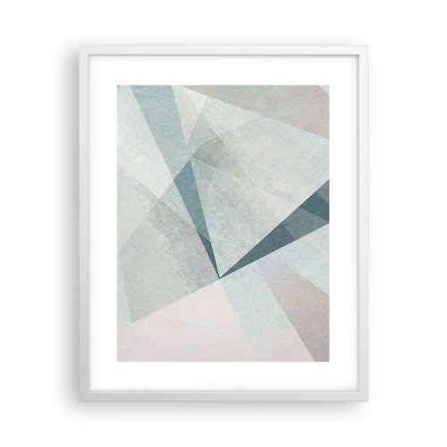 Affisch i vit ram - Lugnt trots dynamiskt - 40x50 cm