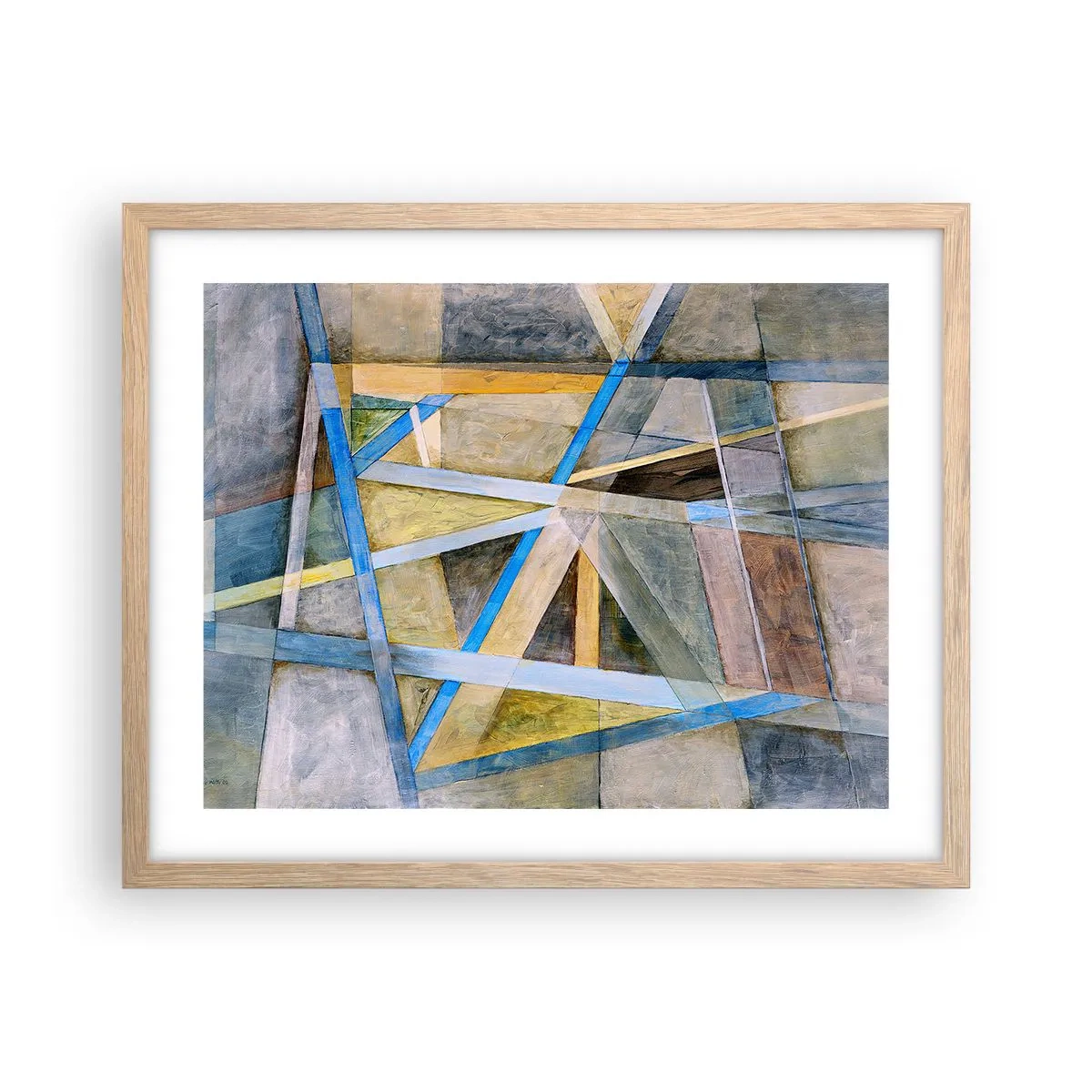 Affisch i ram av ljusek - Rakt fram eller diagonalt? - 50x40 cm