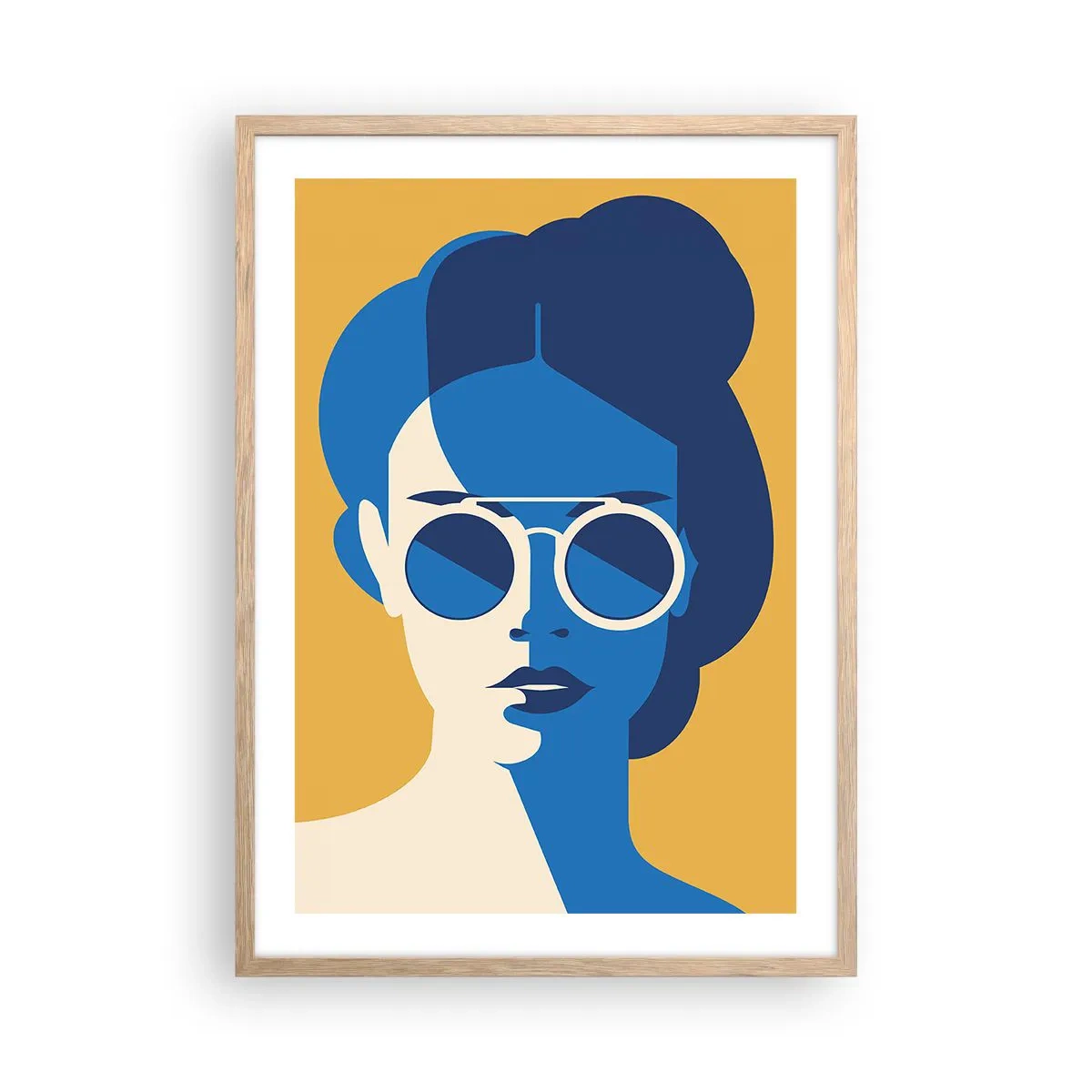 Affisch i ram av ljusek - Semesterlook - 50x70 cm