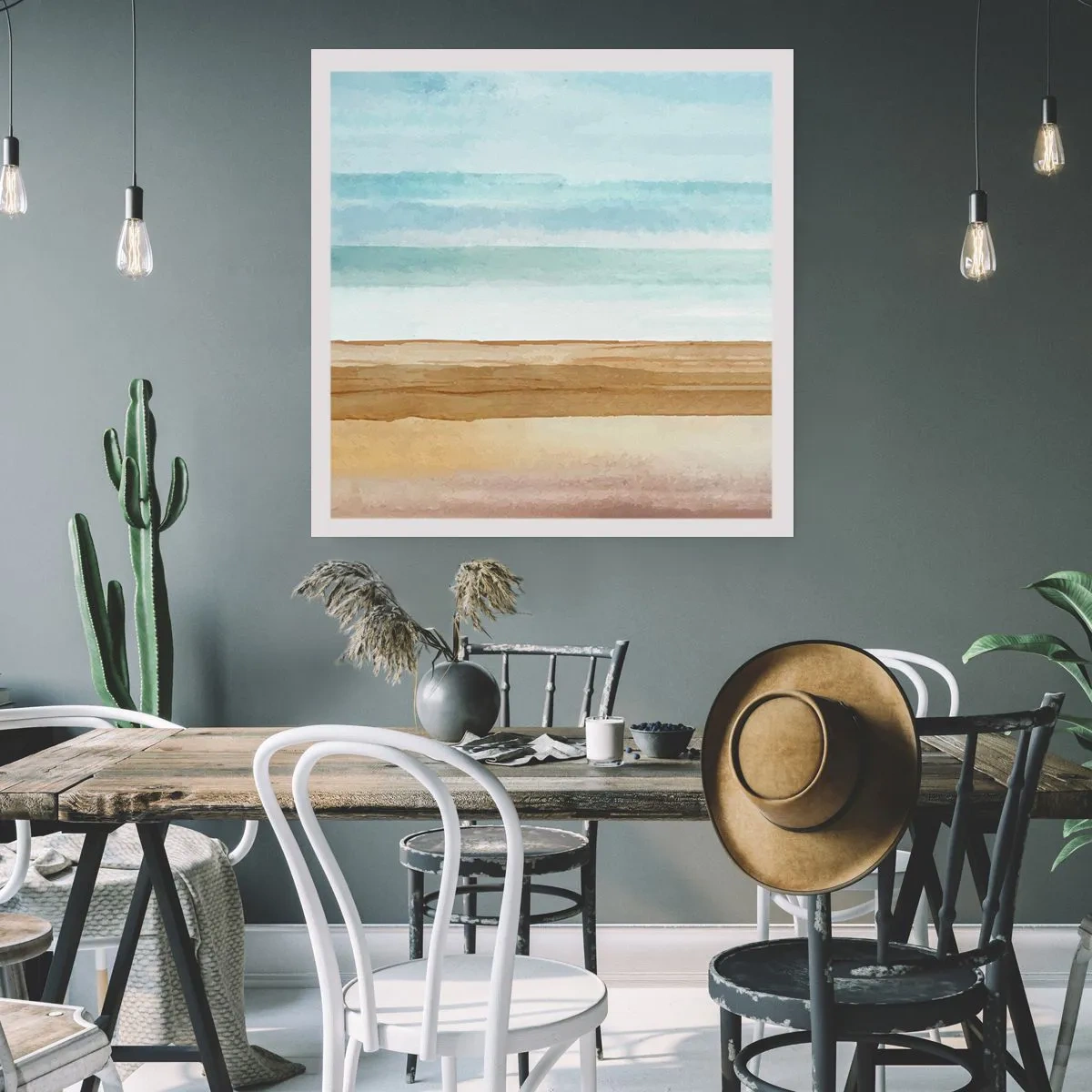 Affisch - Svalkande - 60x60 cm