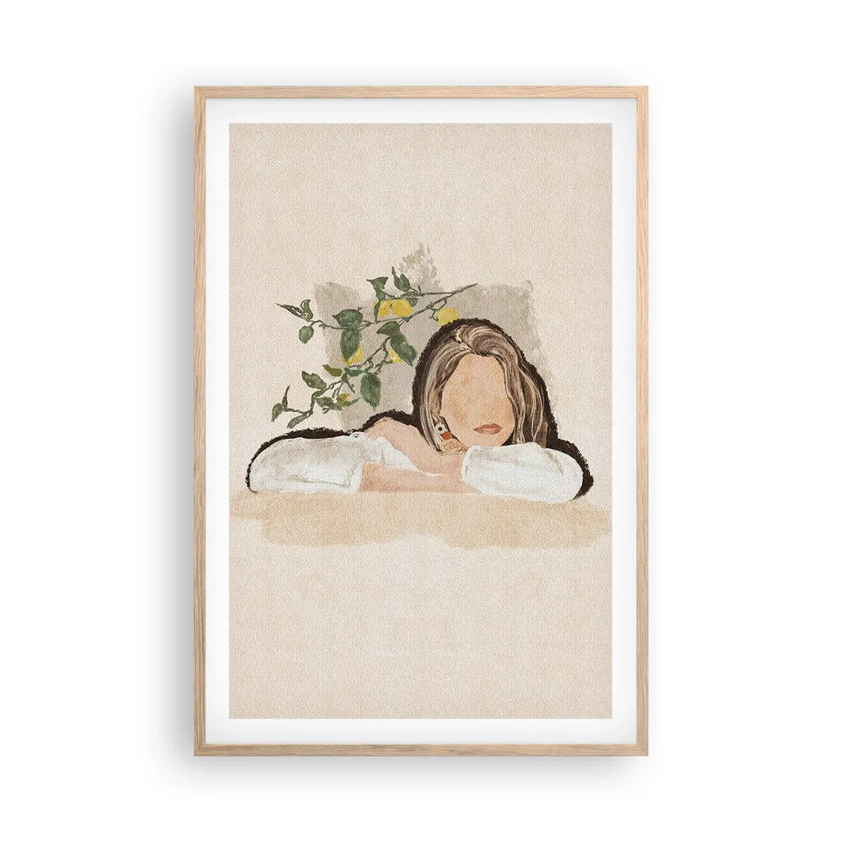 Affisch i ram av ljusek - Sydlig skönhet - 61x91 cm