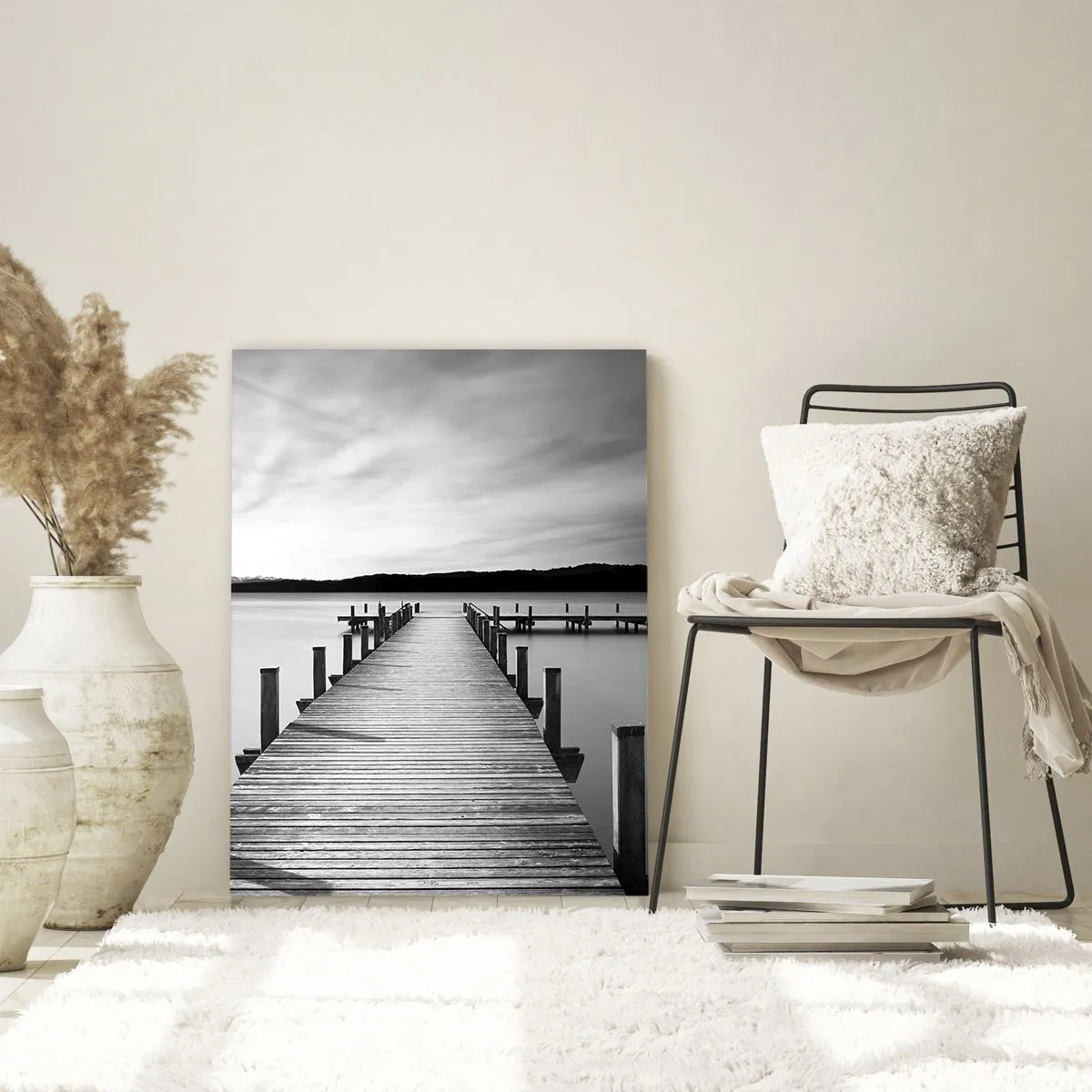 Glastavla - Bild på glas - Vattnet - lugnet - 70x100 cm