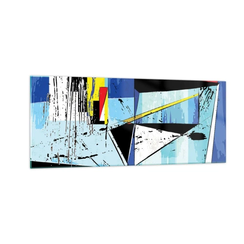 Glastavla - Bild på glas - Se värden ur en vinkel... - 100x40 cm