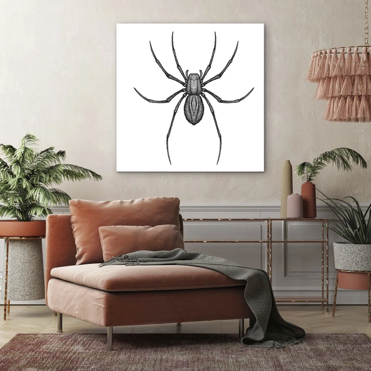 Canvastavla - Bild på duk - Oroväckande precision - 40x40 cm