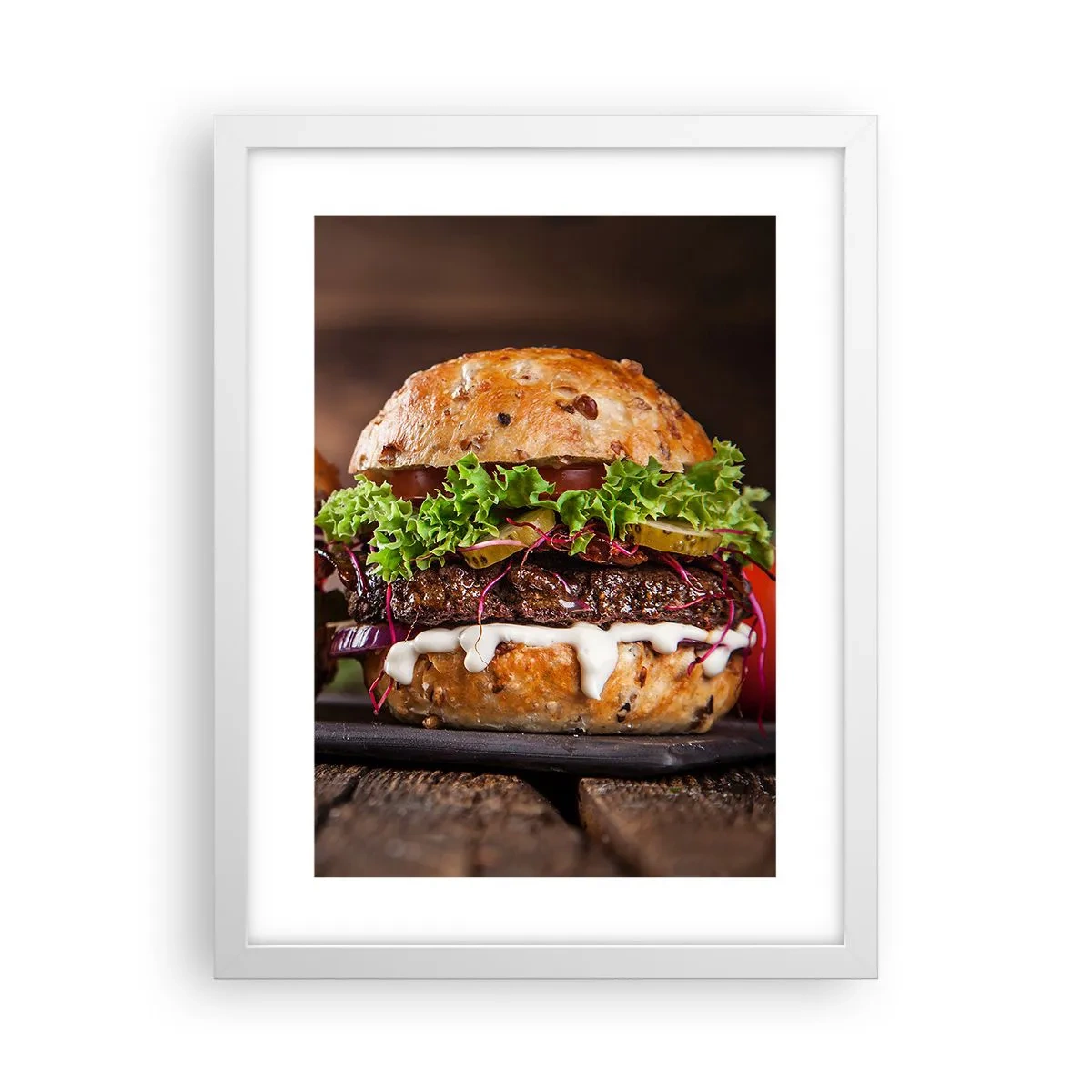 Affisch i vit ram - American dream - 30x40 cm