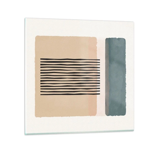 Glastavla - Bild på glas - Allt väl - 60x60 cm