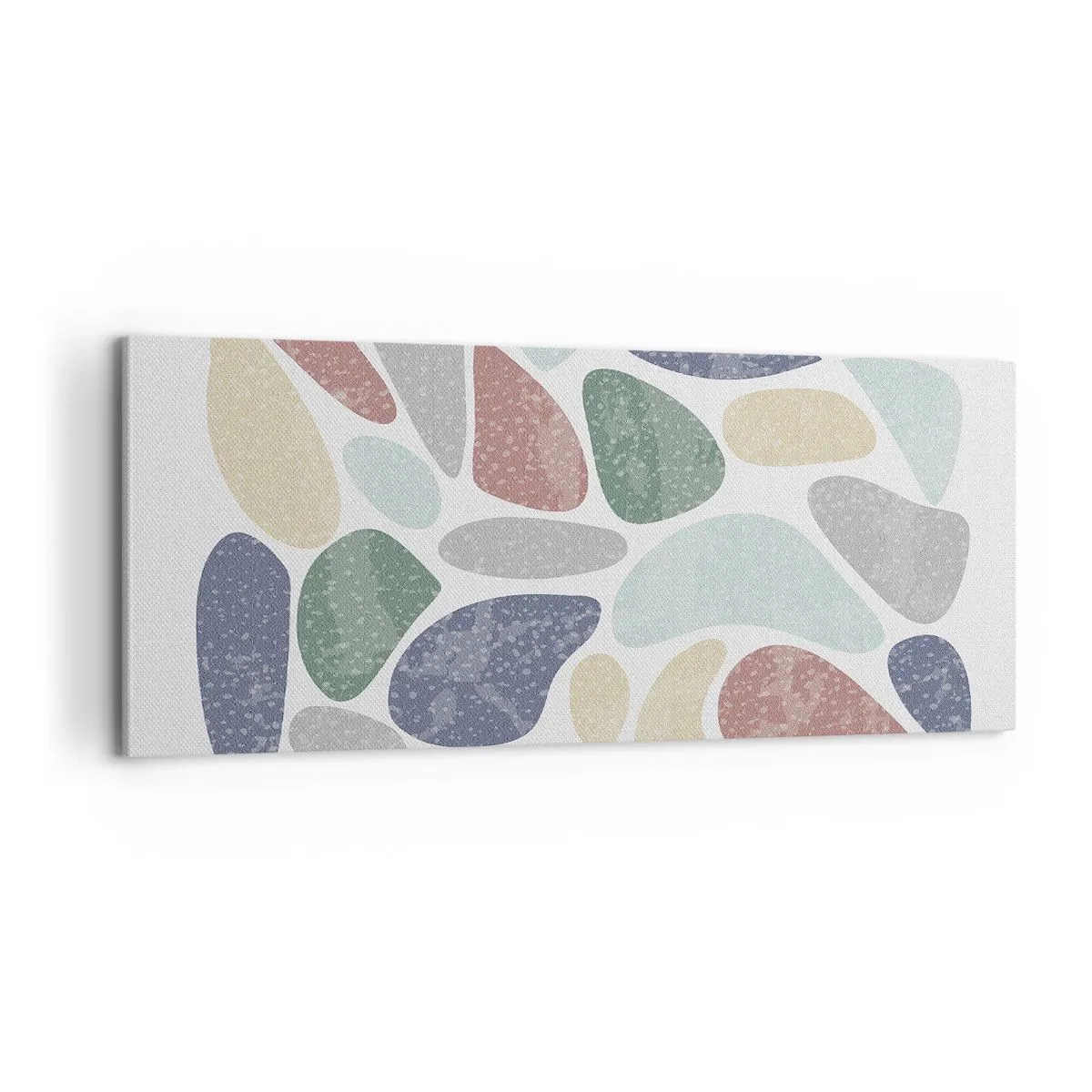 Canvastavla - Bild på duk - Mosaik av pulveriserade färger - 100x40 cm