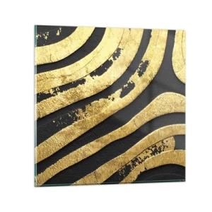 Glastavla - Bild på glas - Allt flyter - 70x70 cm