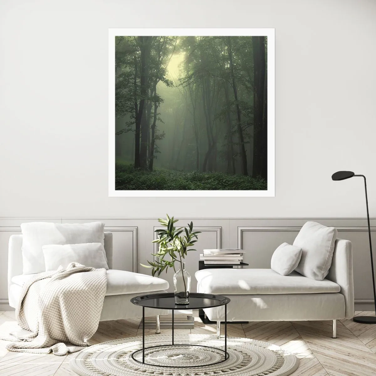 Affisch - Innan skogen vaknar - 40x40 cm