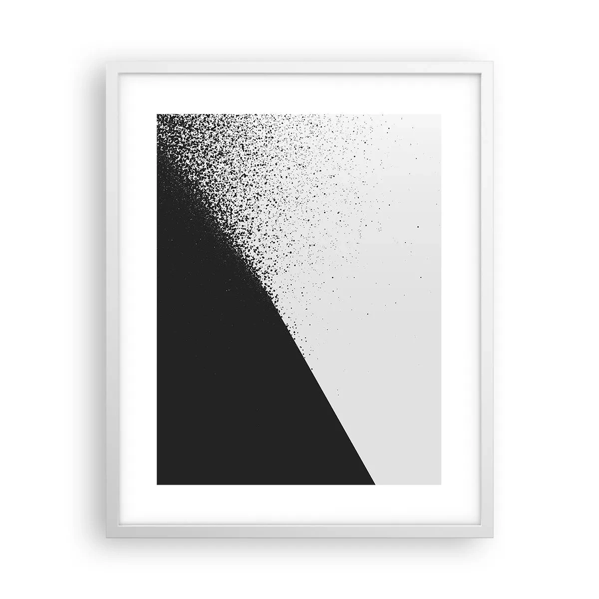 Affisch i vit ram - Snabbare, mer - 40x50 cm