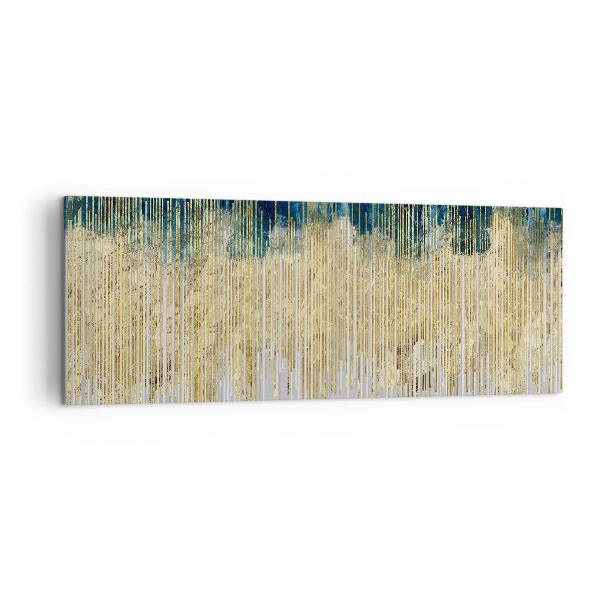 Canvastavla - Bild på duk - Förgylld gräns - 140x50 cm