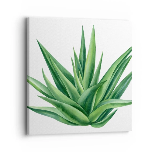 Canvastavla - Bild på duk - Grönt - styrka - liv - 30x30 cm