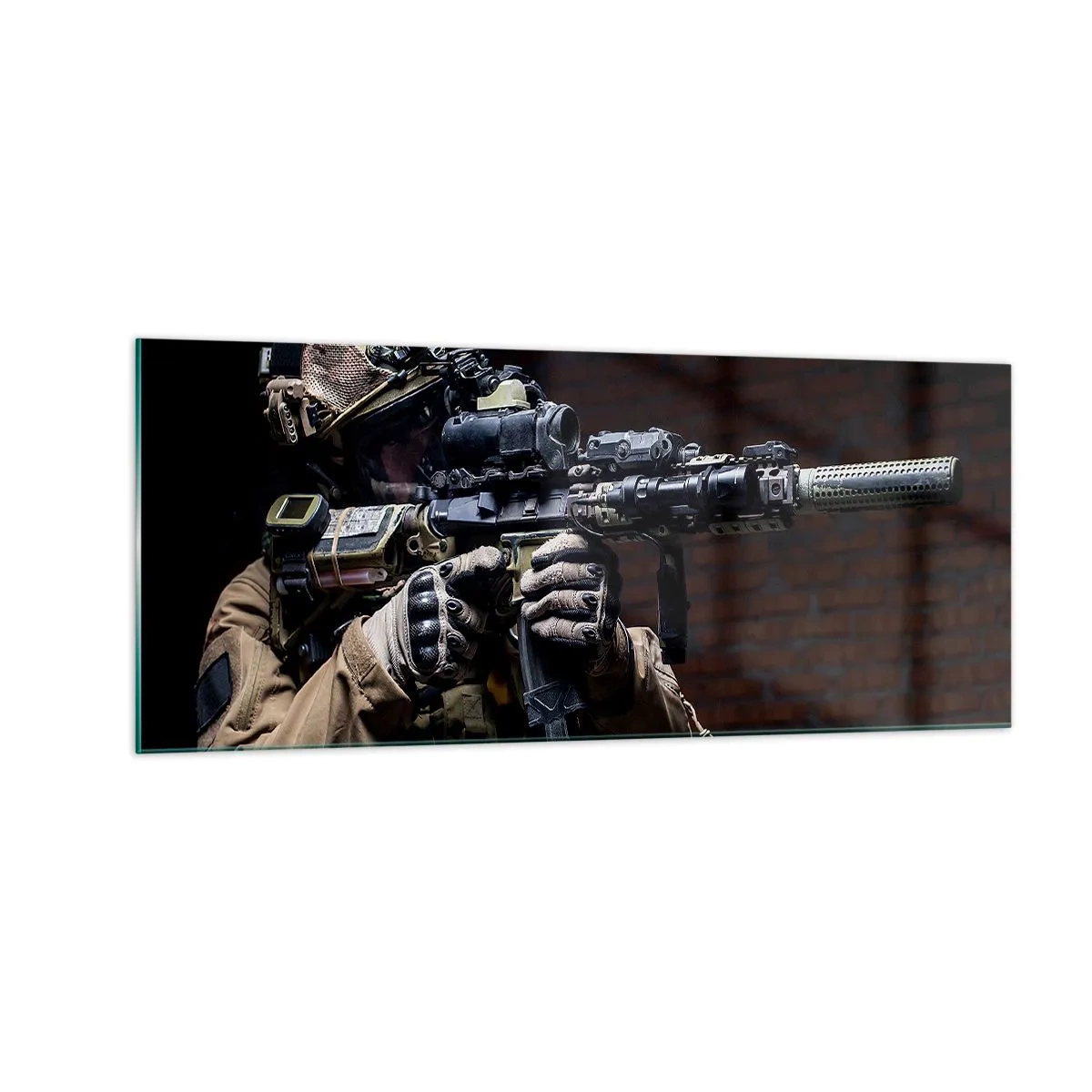 Glastavla - Bild på glas - Dödligt effektiv - 100x40 cm