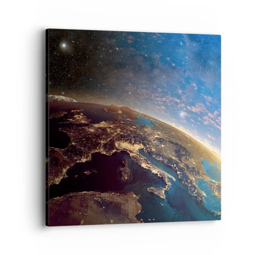 Canvastavla - Bild på duk - Låt oss titta på varandra på avstånd - 40x40 cm