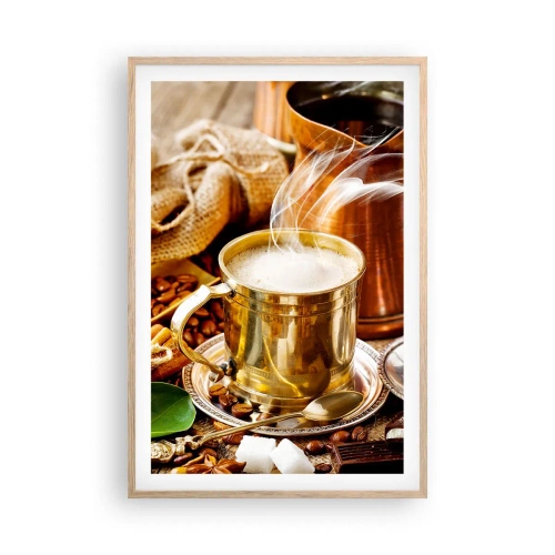 Affisch i ram av ljusek - Ha en trevlig dag! - 61x91 cm