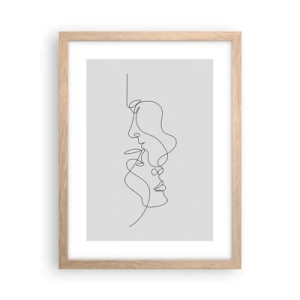 Affisch i ram av ljusek - Sentimentala lustens glöd - 30x40 cm