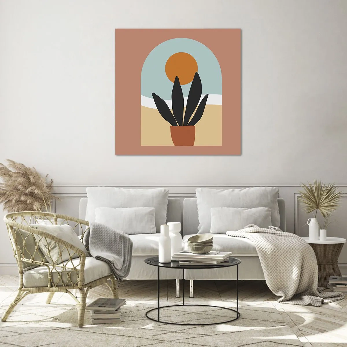 Glastavla - Bild på glas - Små glädje - 60x60 cm