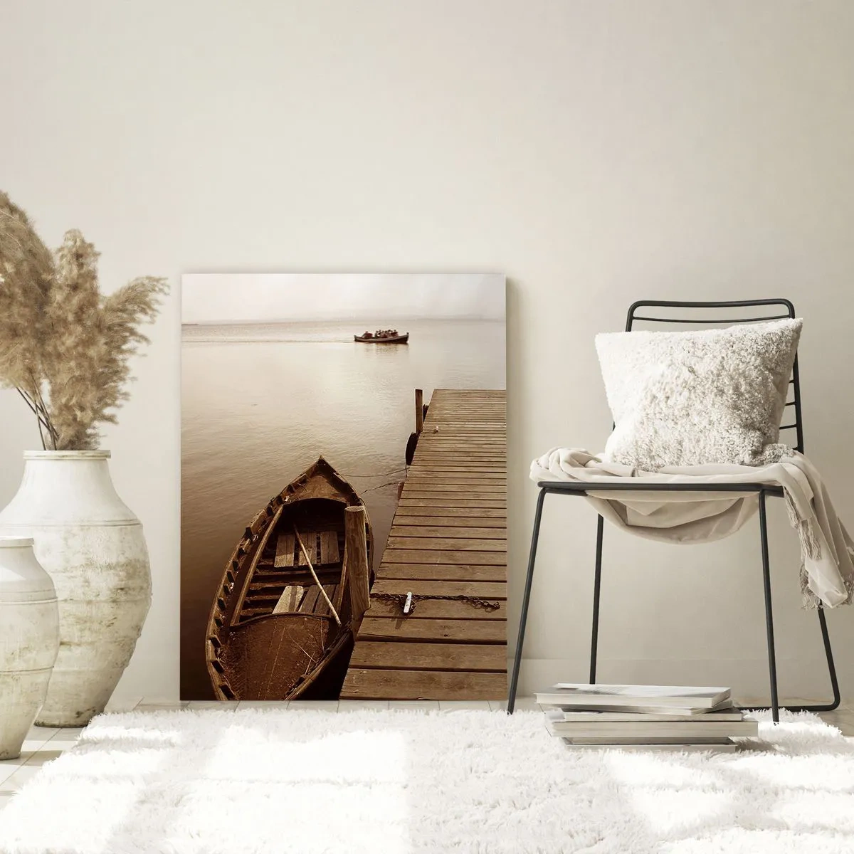 Glastavla - Bild på glas - Stora lugnet - 80x120 cm