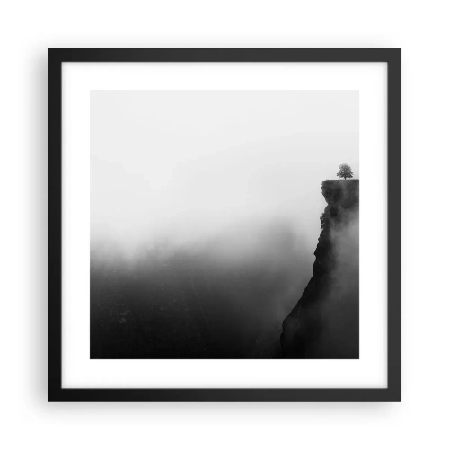 Affisch i svart ram - På världens gräns - 40x40 cm