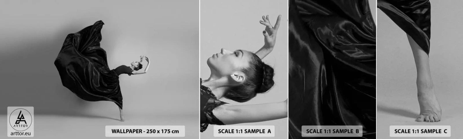 Fototapet Prov Standard Eco - Bevingad av musiken - Dansa, Kvinna, Dansare - 100x30 cm