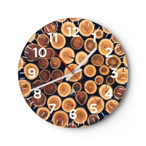 Väggklocka - Klocka på glas - Hur gammal ser jag ut att vara? - 30x30 cm