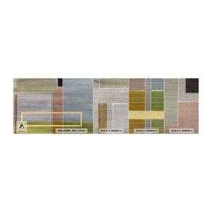 Provbit av fototapet Premium Canvas - Rakt och lugnt - Abstraktion, Modern konst, Rektanglar - 100x30 cm