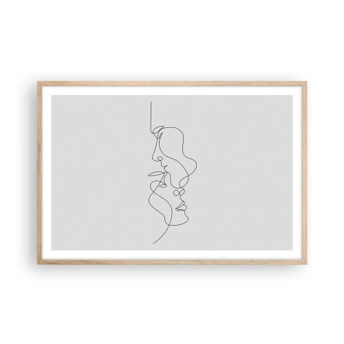 Affisch i ram av ljusek - Sentimentala lustens glöd - 91x61 cm