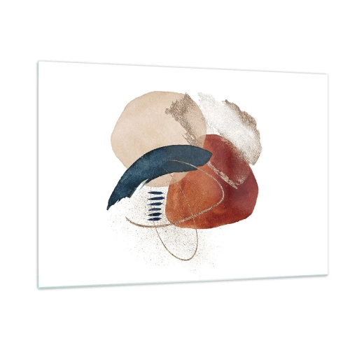 Glastavla - Bild på glas - Oval komposition - 120x80 cm