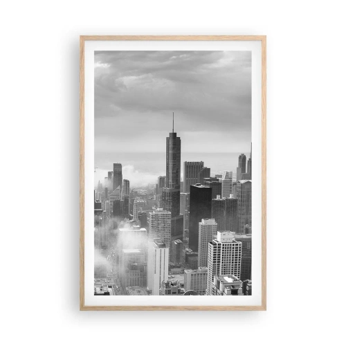 Affisch i ram av ljusek - Amerikanskt landskap - 61x91 cm