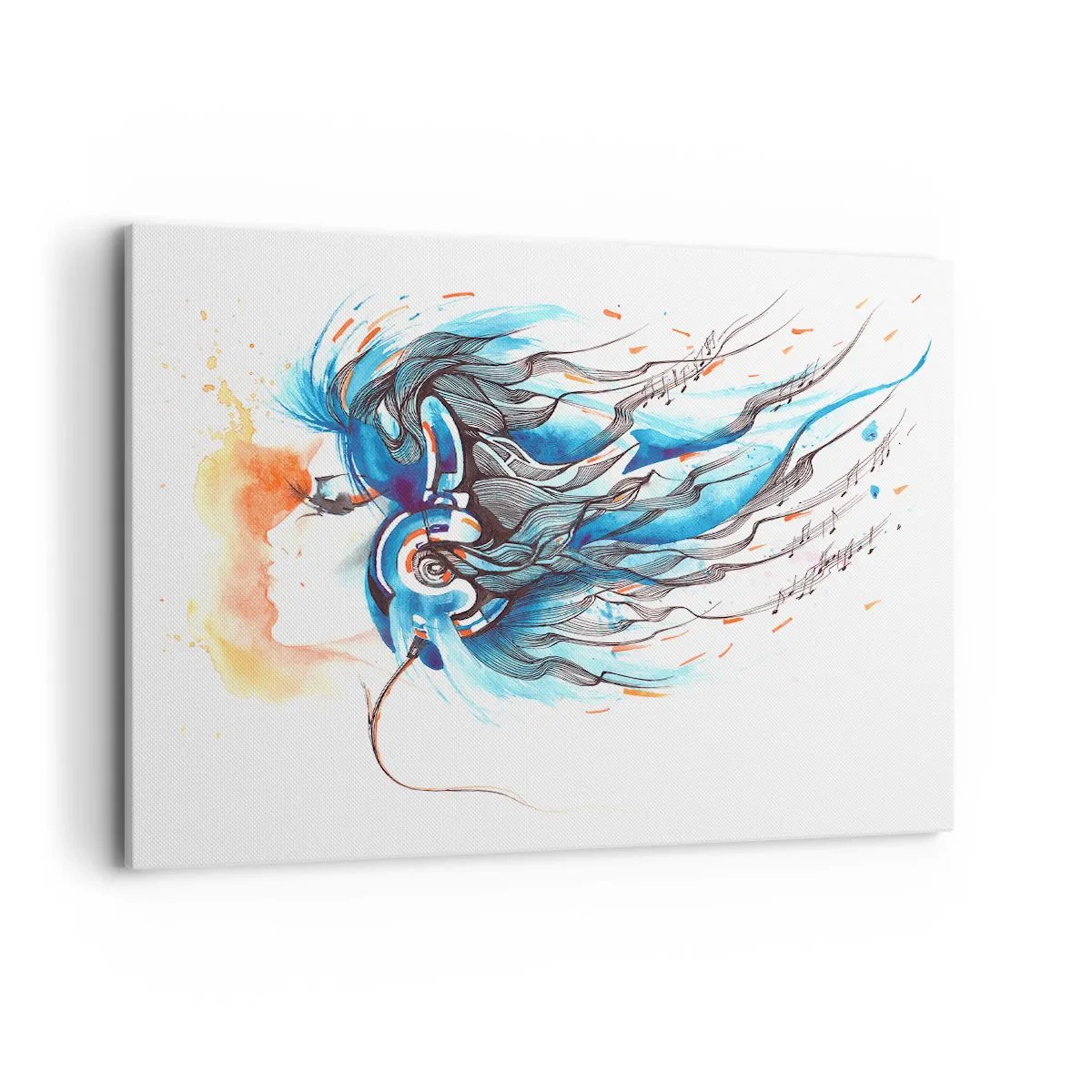 Canvastavla - Bild på duk - Låt musiken spela - 100x70 cm