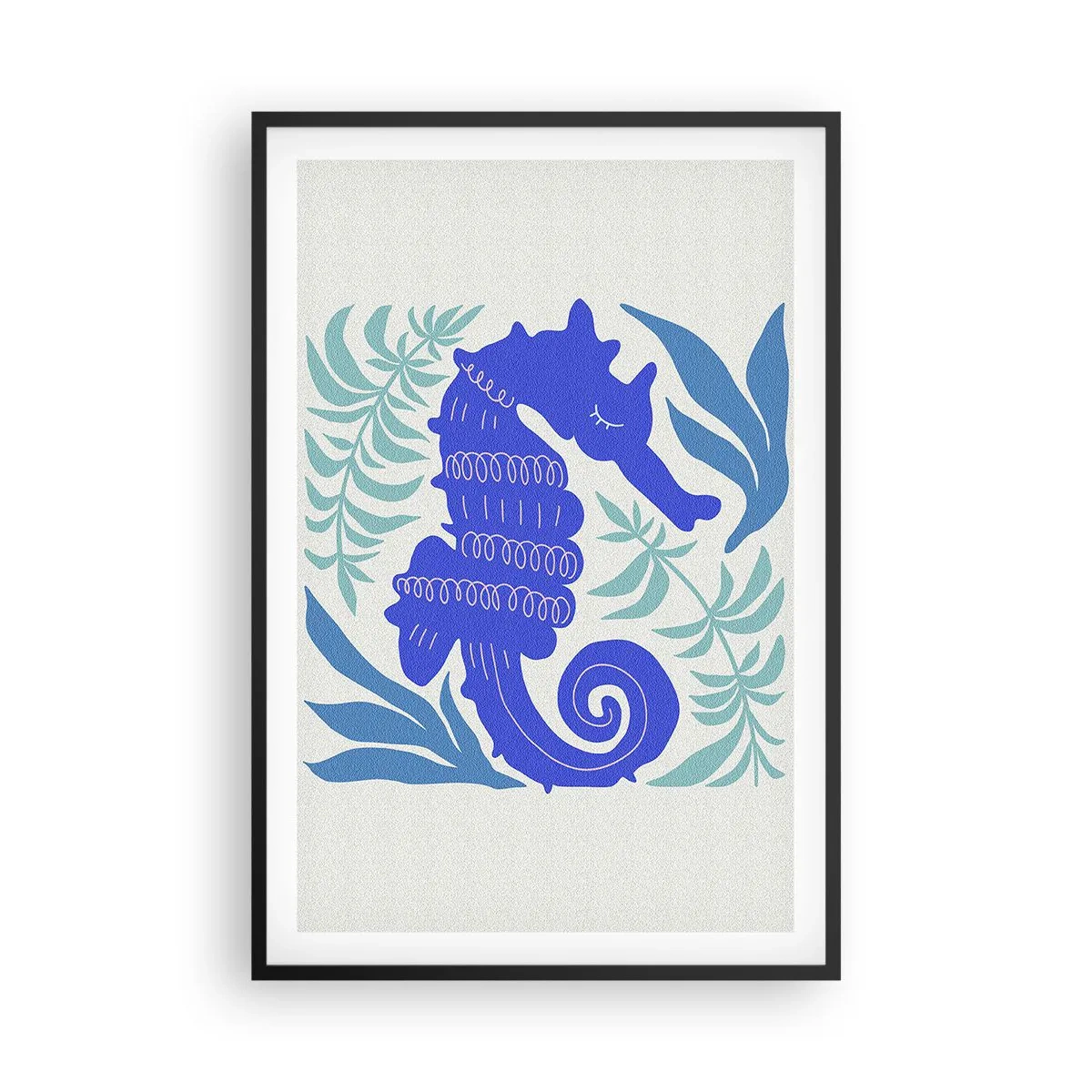 Affisch i svart ram - På enundervattenäng - 61x91 cm