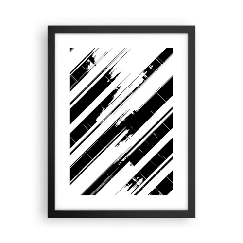 Affisch i svart ram - Intensiv och dynamisk komposition - 30x40 cm