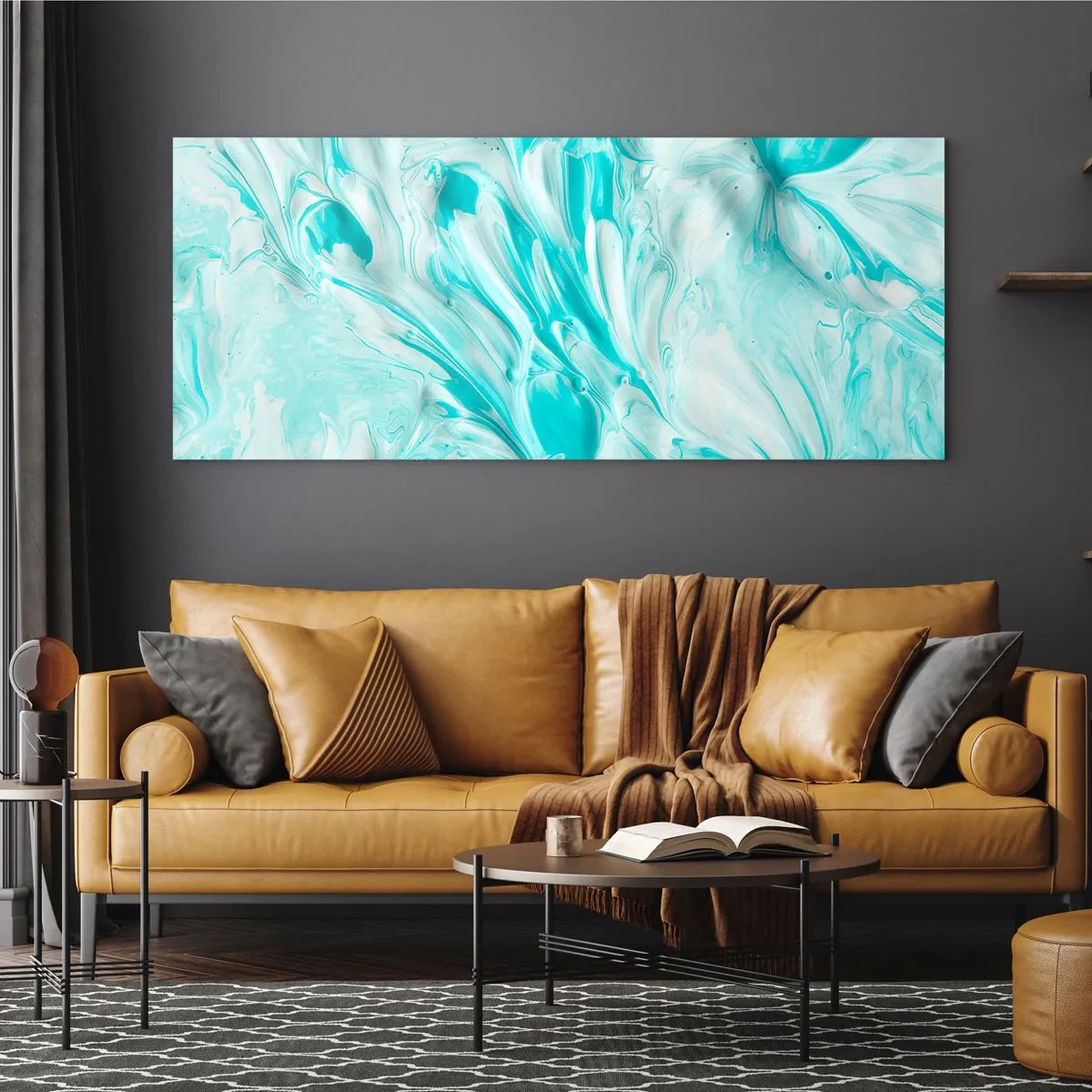 Glastavla - Bild på glas - Alltid tillsammans - 100x40 cm