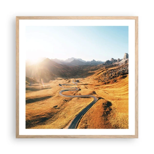 Affisch i ram av ljusek - I gulddalen - 60x60 cm