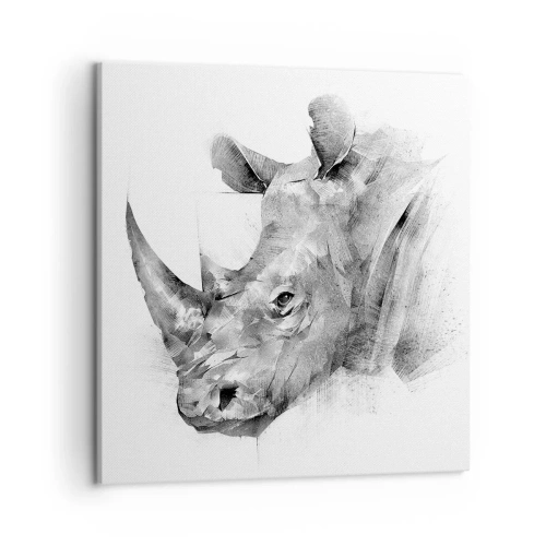 Canvastavla - Bild på duk - Afrikansk porträtt - 50x50 cm