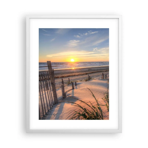 Affisch i vit ram - Vindens sken och skugga - 40x50 cm