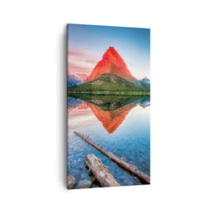 Canvastavla - Bild på duk - Glöd och kyla - 45x80 cm