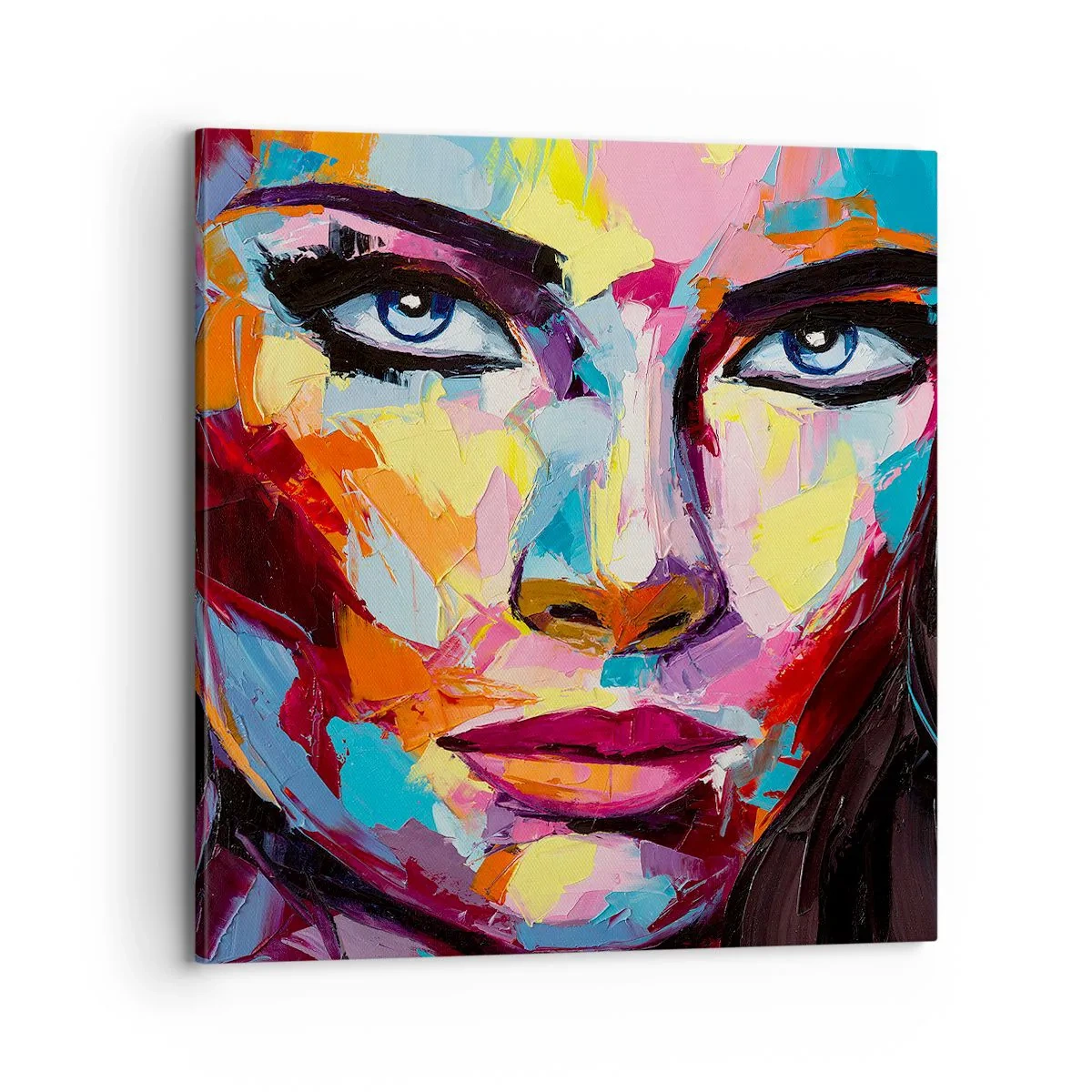Canvastavla - Bild på duk - Själen är också färgglad - 70x70 cm