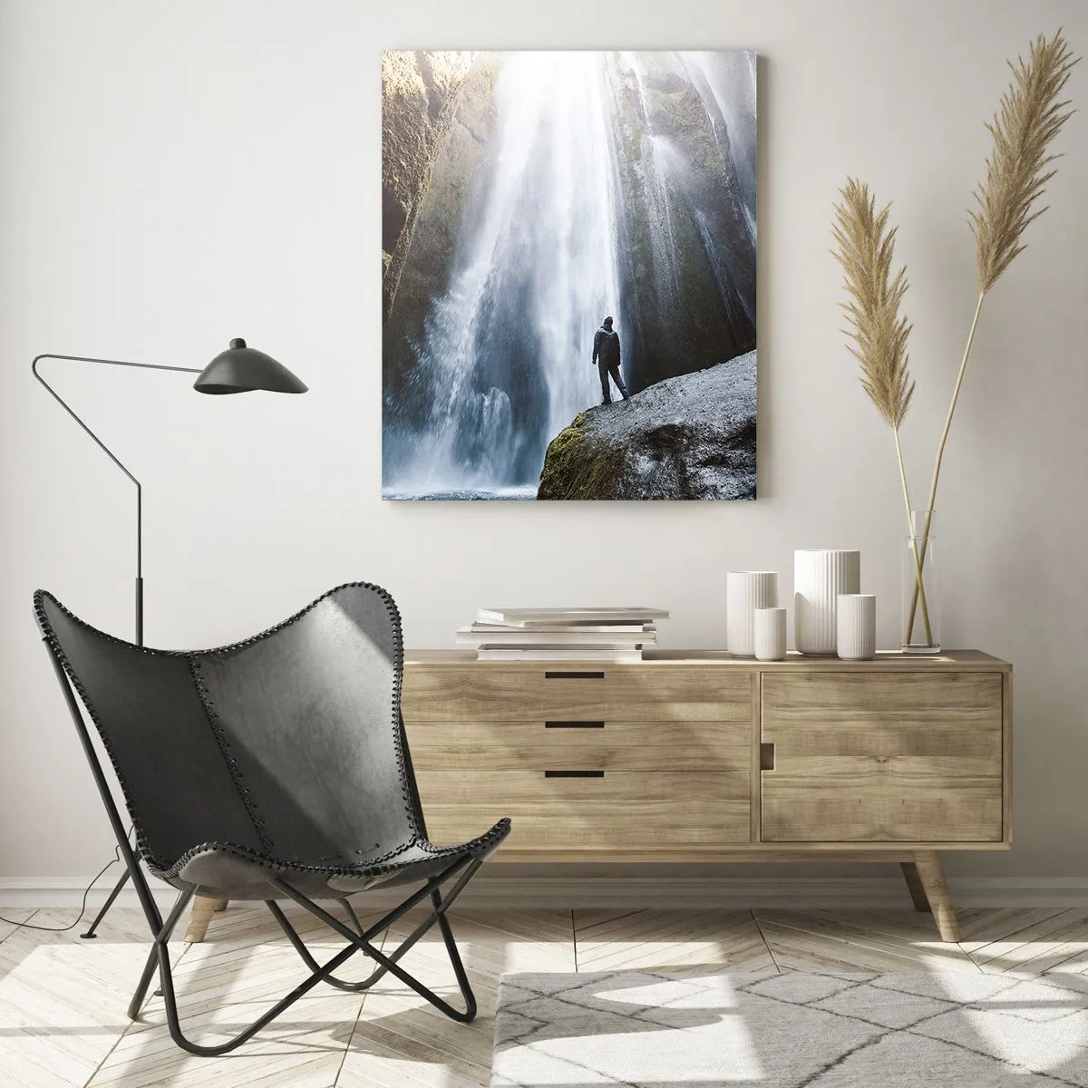 Glastavla - Bild på glas - Proportioner återställs - 50x70 cm