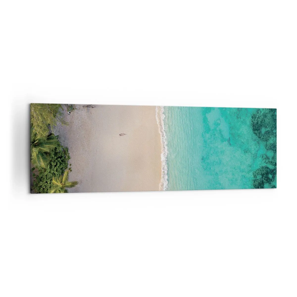 Canvastavla - Bild på duk - En strand i paradiset - 160x50 cm