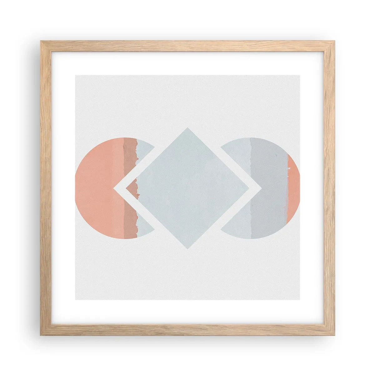 Affisch i ram av ljusek - Situationen är klar - 40x40 cm