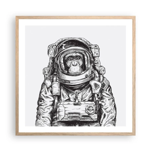 Affisch i ram av ljusek - Alternativ evolution - 60x60 cm