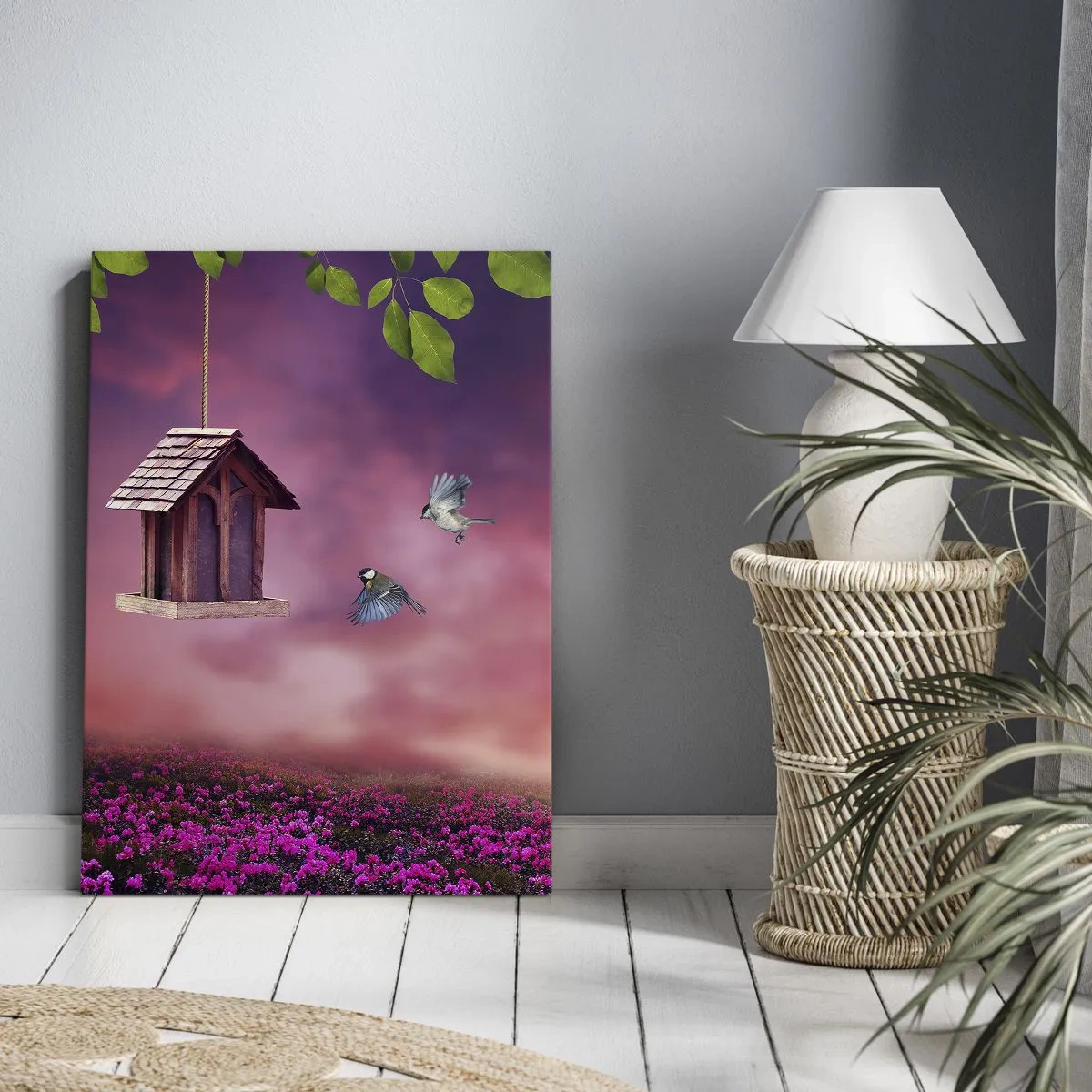 Canvastavla - Bild på duk - Inbjudan till middag - 65x120 cm