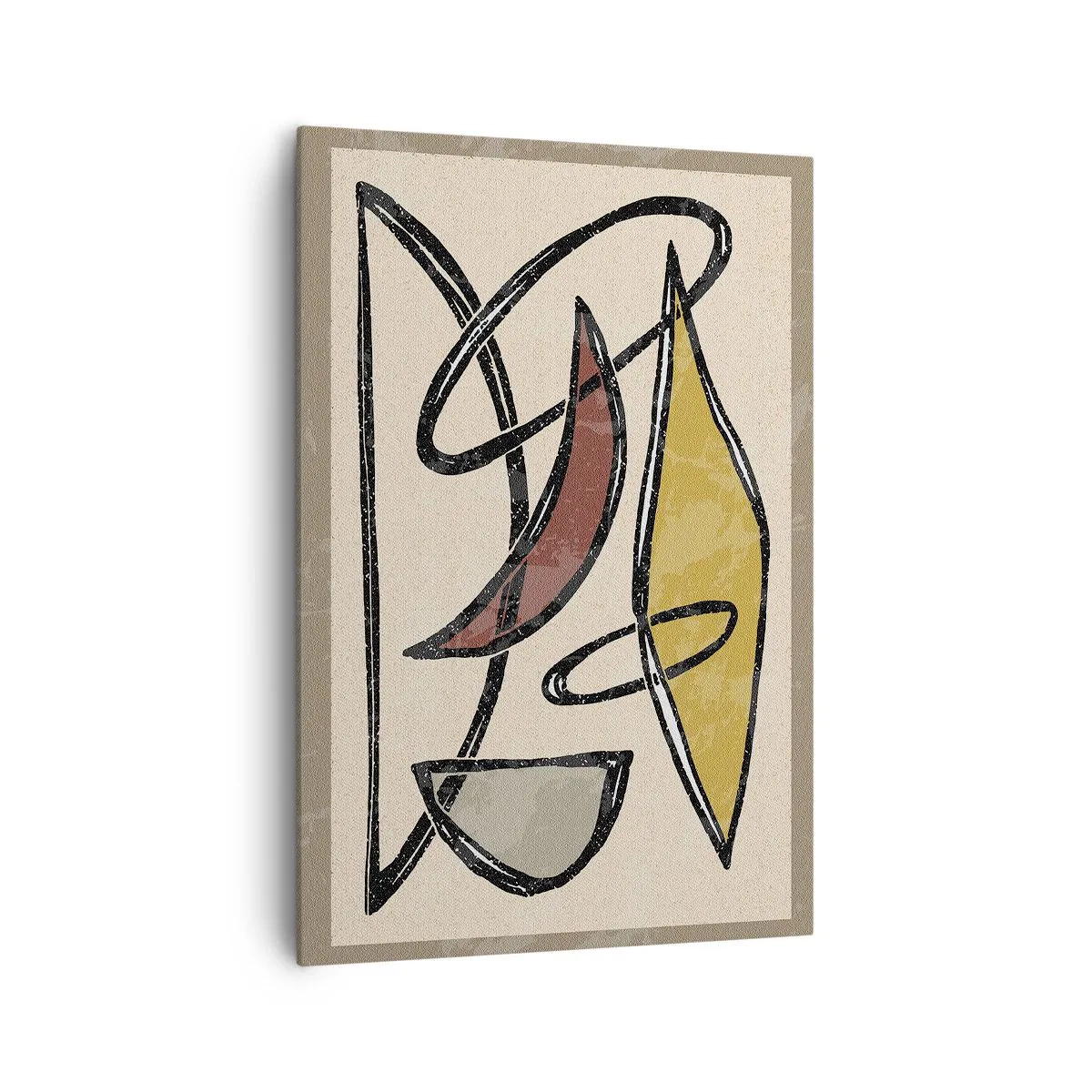 Canvastavla - Bild på duk - Vertikaler och nivåer - 70x100 cm