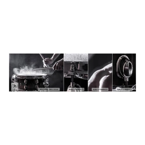 Provbit av självhäftande fototapet Deluxe Sticker - Musikens puls - musik, Ett musikinstrument, Trumma - 100x30 cm