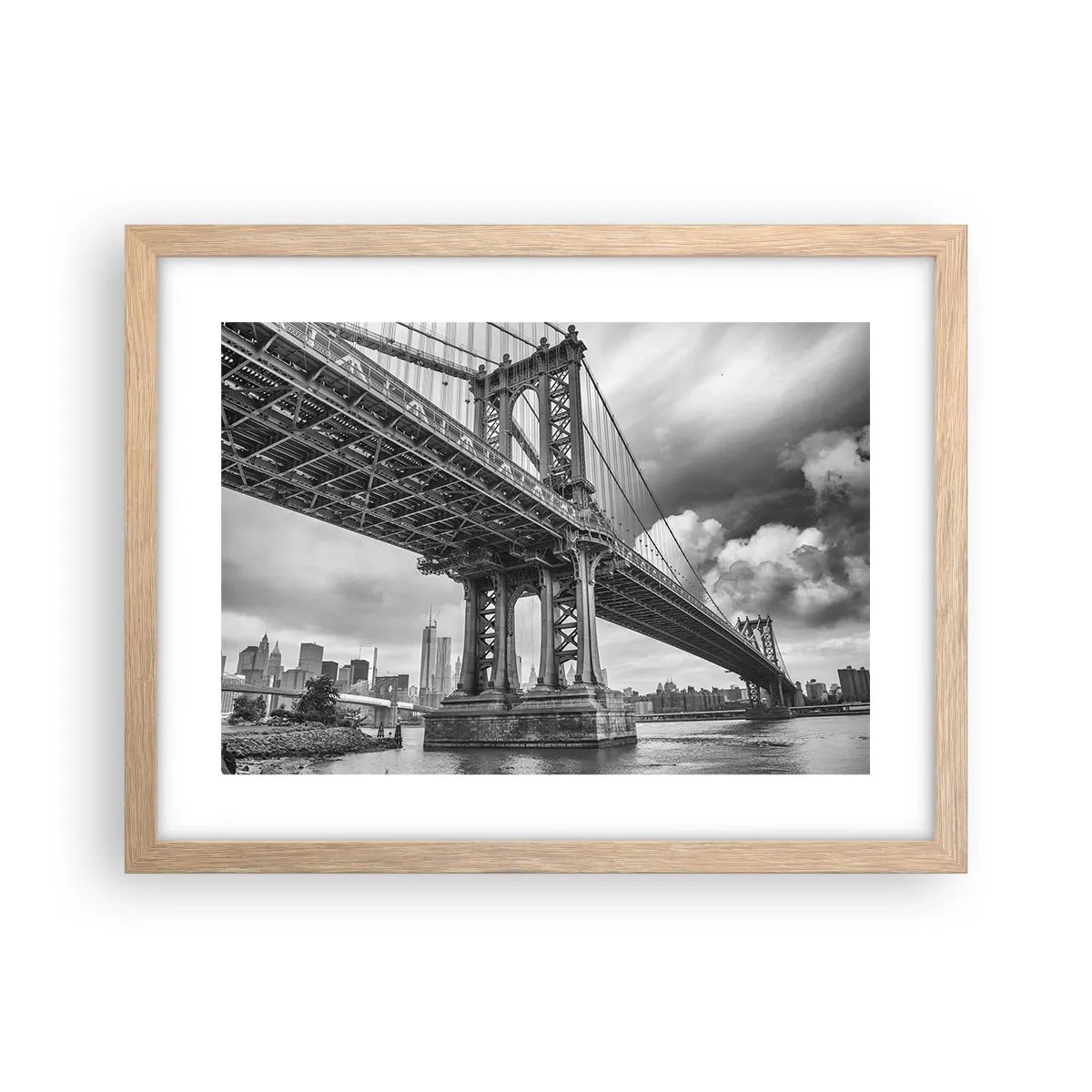 Affisch i ram av ljusek - Till stadens hjärta - 40x30 cm