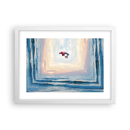 Affisch i vit ram - Till en annan dimension - 40x30 cm