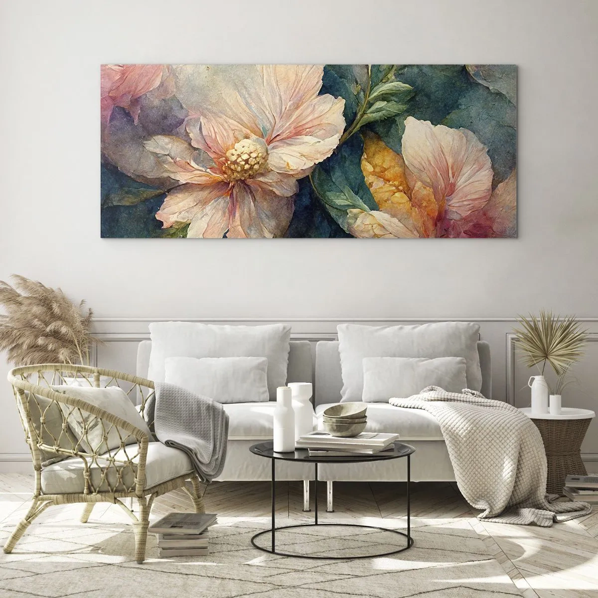 Glastavla - Bild på glas - Bara subtilitet - 100x40 cm