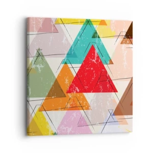 Canvastavla - Bild på duk - Tre gånger tre - 30x30 cm